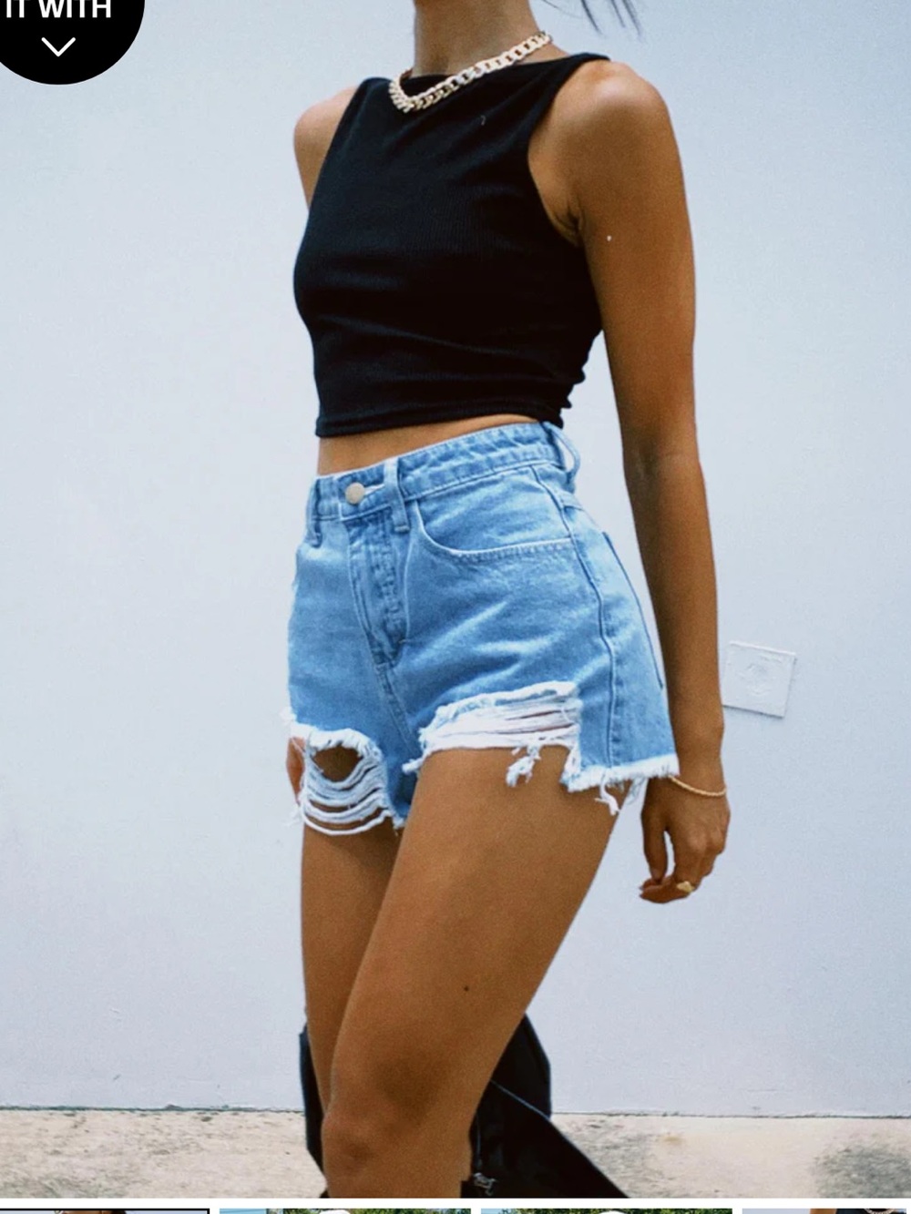 Princess Polly Elise denim shorts Size 2 NWOT